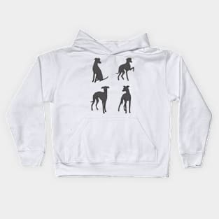 italian greyhoun pack Kids Hoodie